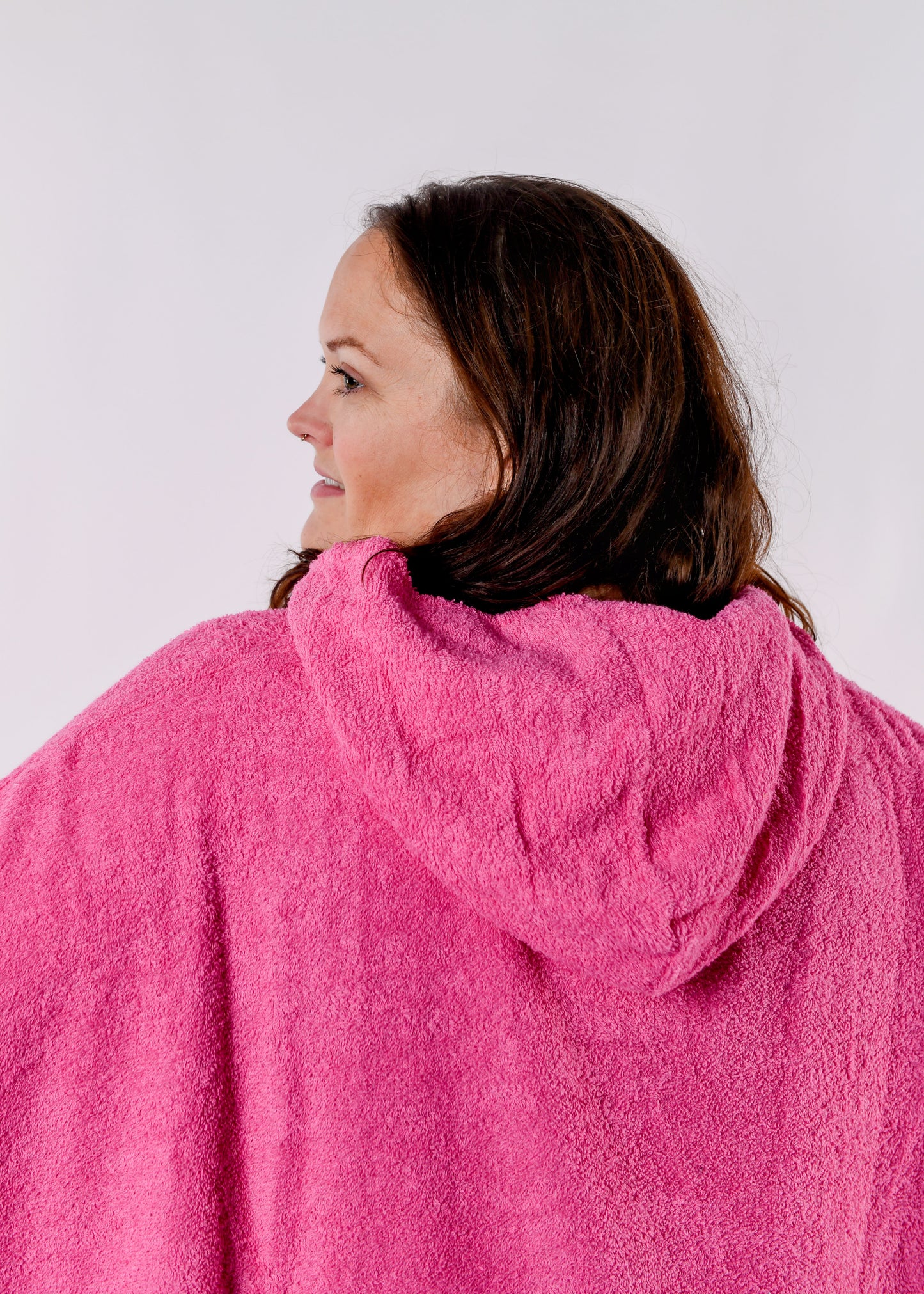 Surf Poncho BARIDI aus Baumwolle in pink