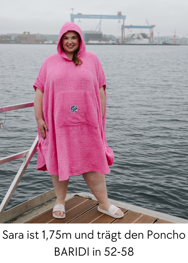 Surf Poncho BARIDI made of terry cloth