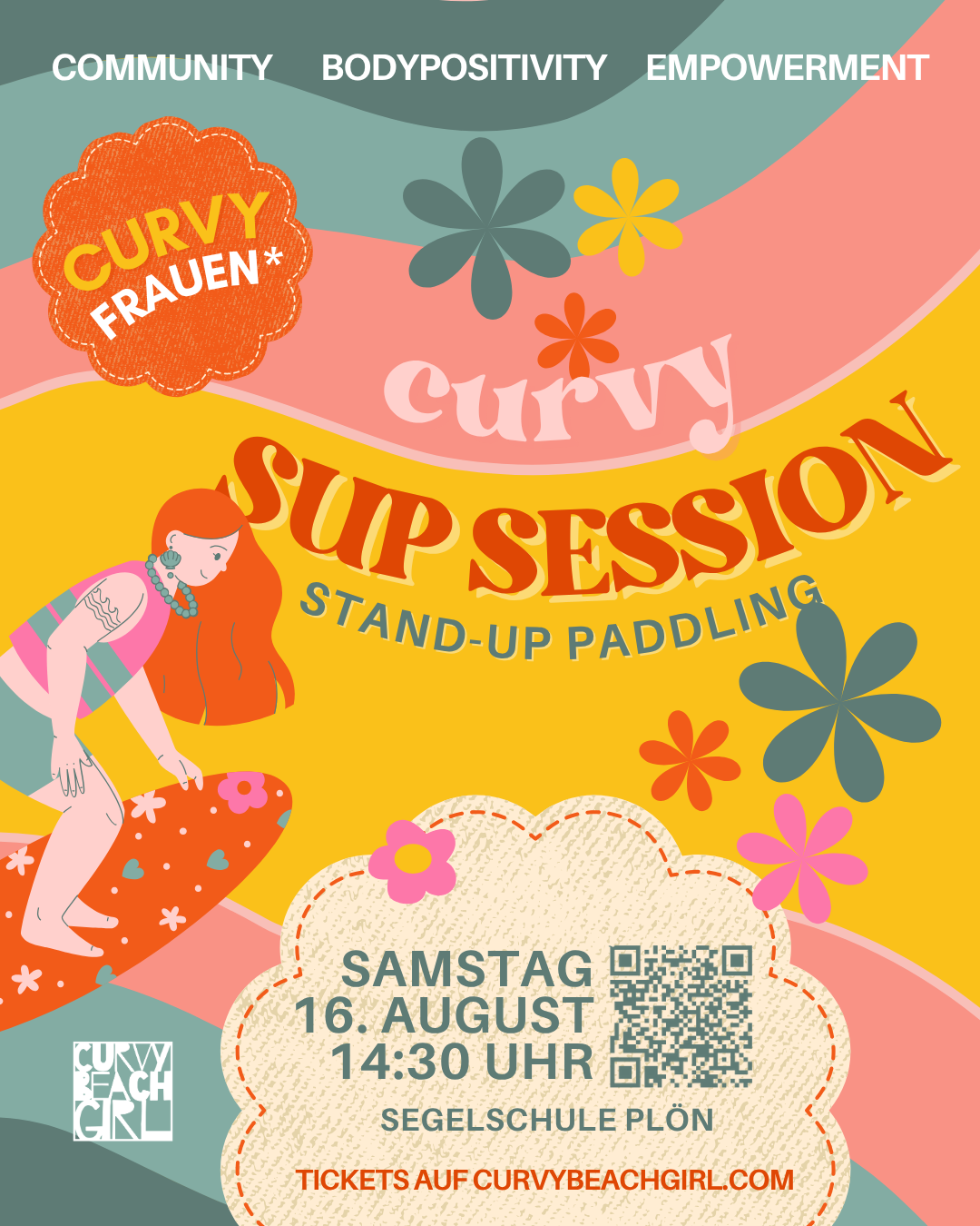 Curvy Stand-Up Paddling am Plöner See
