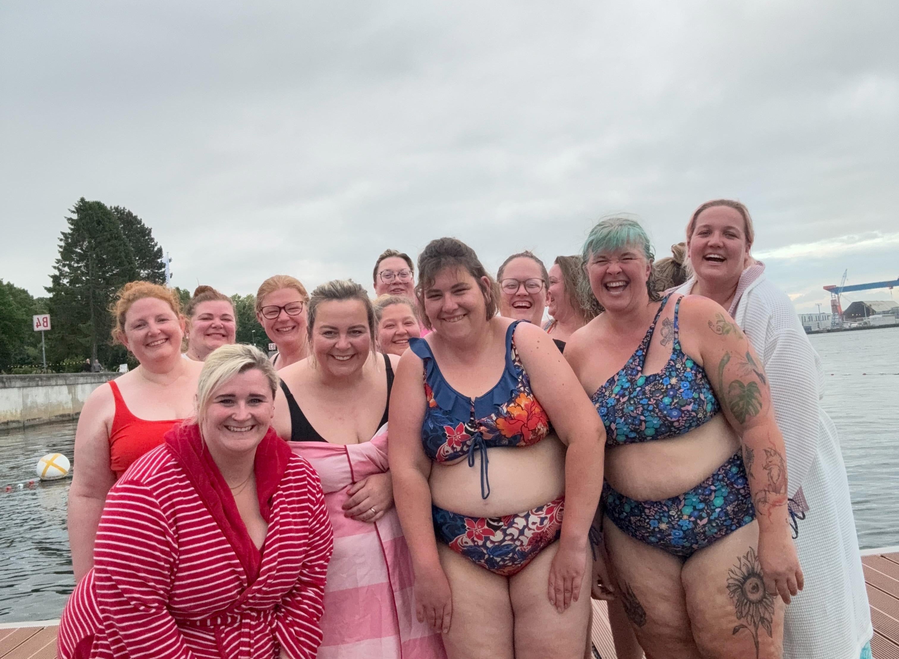 Teilnehmerinnen des Curvy Sauna Event by CURVYBEACHGIRL in Kiel 05.2025