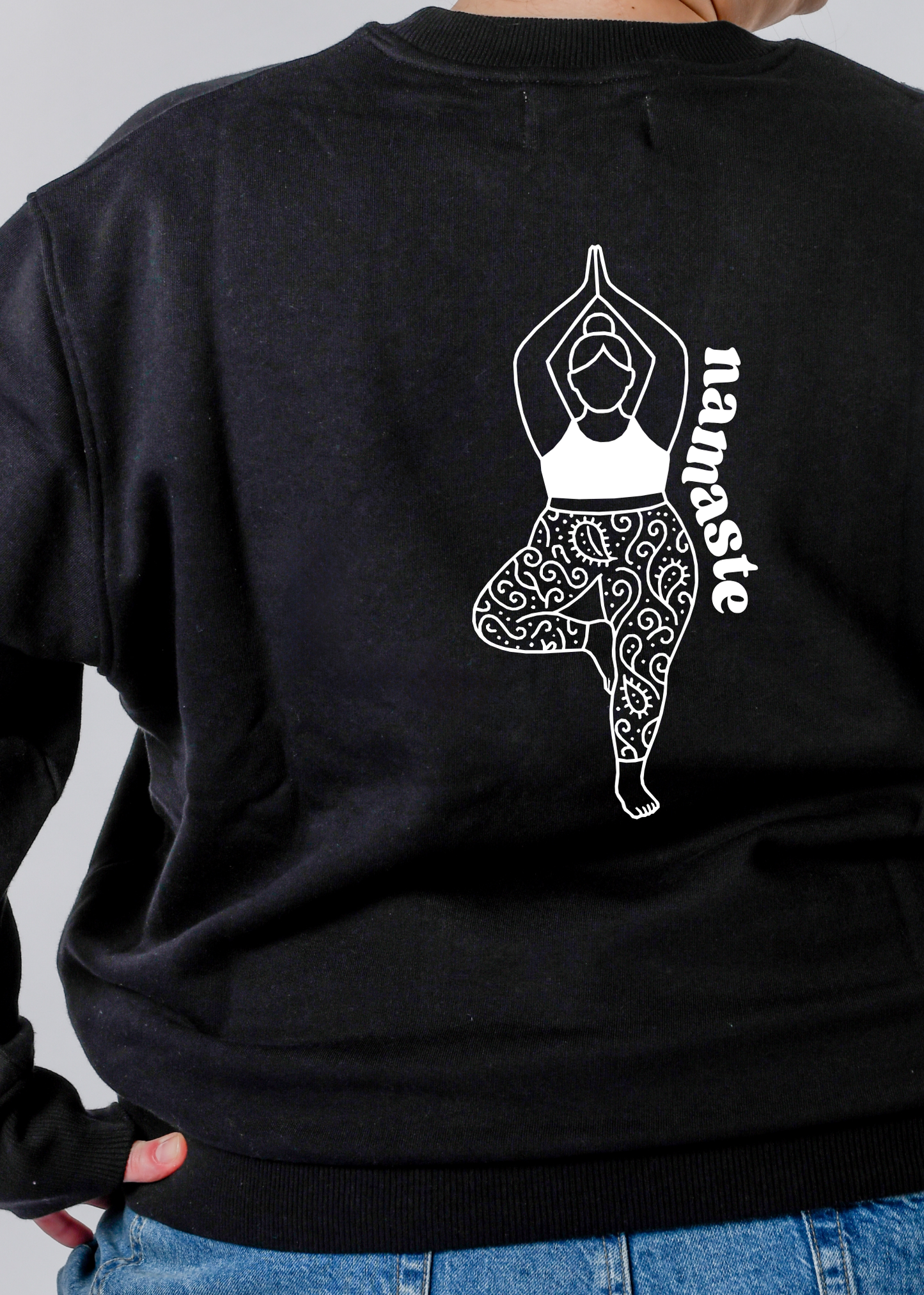 Sweatshirt SWETA "curvy Yogagirl" aus GOTS-Baumwolle